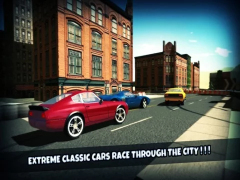 Изображение игры: Classic Cars Simulator 3d 2015: Old Cars sim with extream speeding and city racing