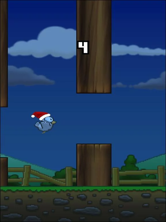 Изображение игры: Flappy Santa Claus Bird - Impossible Xmas flying adventure!