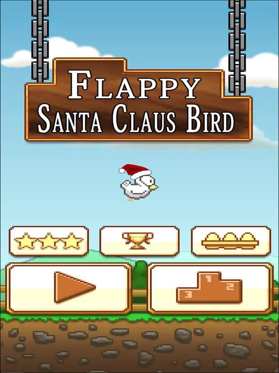 Изображение игры: Flappy Santa Claus Bird - Impossible Xmas flying adventure!