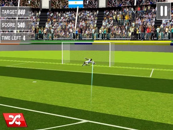 Изображение игры: Kick Football Shootout 3D