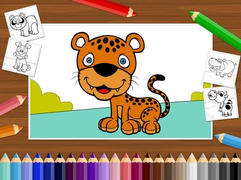Изображение игры: Funny Animals - Coloring Book for Little Boys, Little Girls and Kids