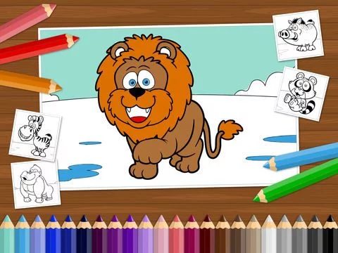 Изображение игры: Funny Animals - Coloring Book for Little Boys, Little Girls and Kids