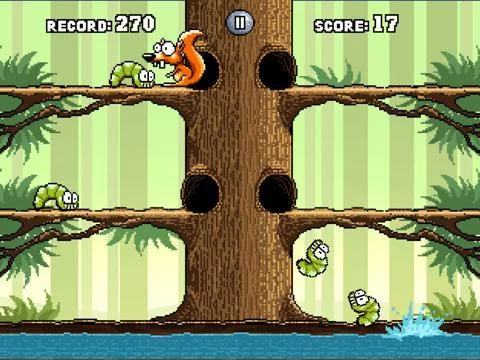 Изображение игры: Squirrel vs Worms