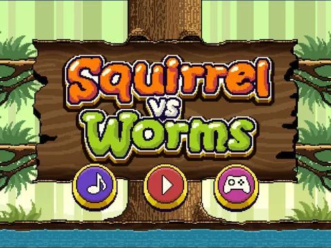 Изображение игры: Squirrel vs Worms