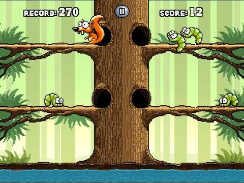 Изображение игры: Squirrel vs Worms
