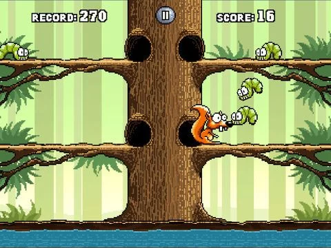 Изображение игры: Squirrel vs Worms