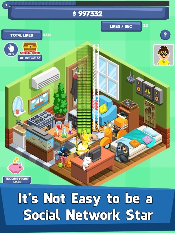 Изображение игры: Social Tycoon - Idle Clicker