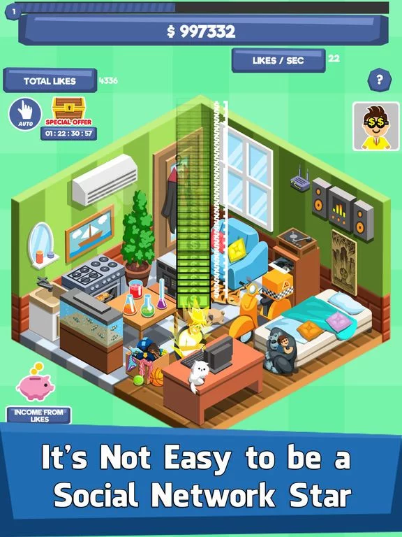 Изображение игры: Social Tycoon - Idle Clicker