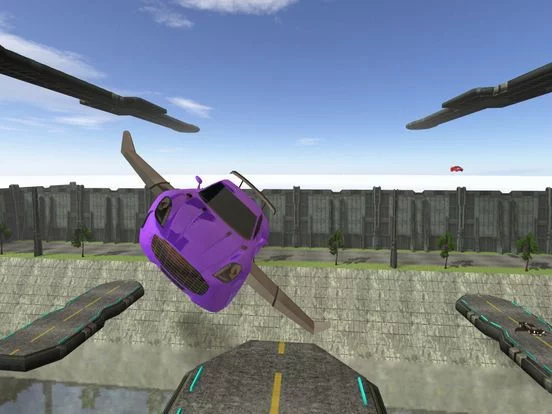Изображение игры: 3D Flying Car Parking Simulator: eXtreme Racing, Driving and Flight Game PRO
