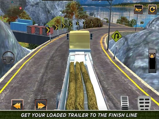 Изображение игры: Truck Wood: Hill Road Mission