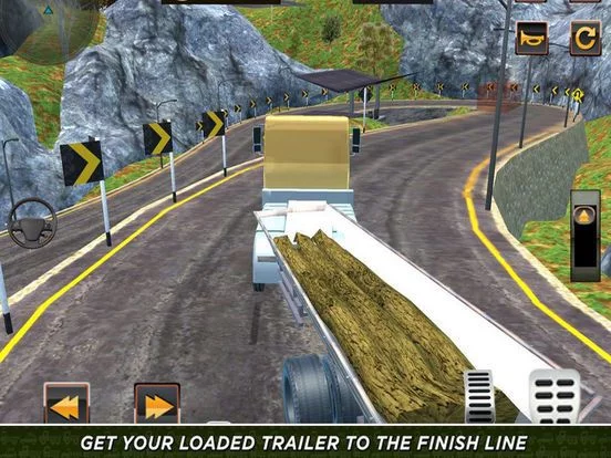Изображение игры: Truck Wood: Hill Road Mission