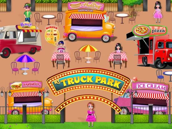 Изображение игры: Fast Food Truck Park Chef Game