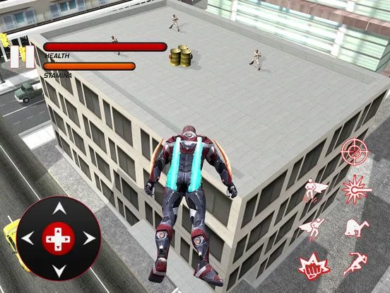 Изображение игры: Flying Super Hero Fight Real City Criminals