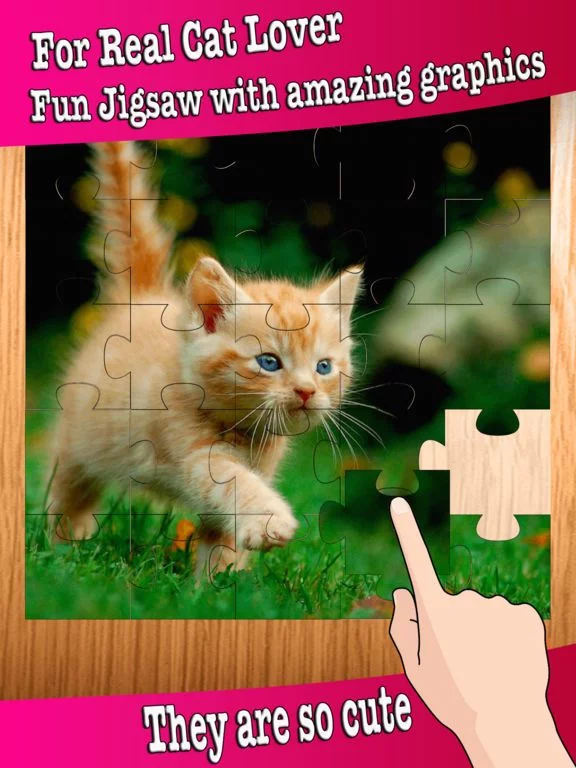 Изображение игры: Kitten Baby Animal Game - Cute Cat Puzzles Jigsaw