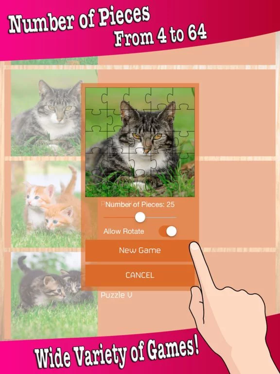 Изображение игры: Kitten Baby Animal Game - Cute Cat Puzzles Jigsaw