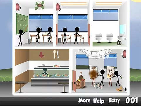 Изображение игры: Stickman Crime: Death Killer - Free Strategy Murder Game