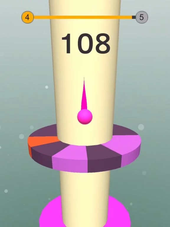 Изображение игры: Bouncy Paint-spin helix tower