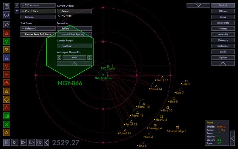 Изображение игры: Tactical Space Command