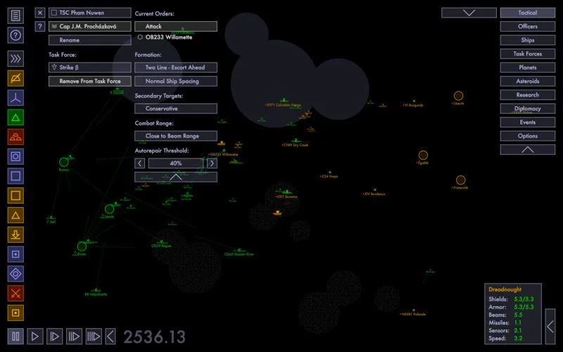Изображение игры: Tactical Space Command