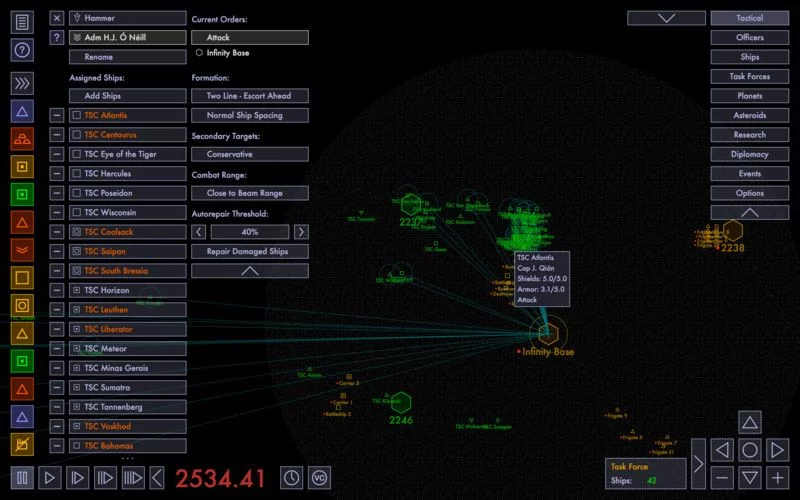 Изображение игры: Tactical Space Command