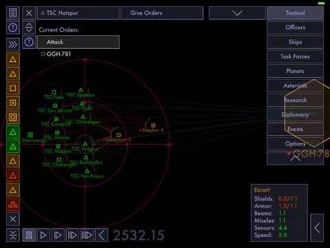 Изображение игры: Tactical Space Command
