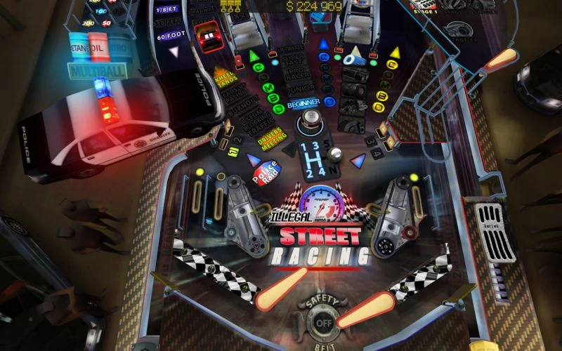 Изображение игры: Street Racing Pinball