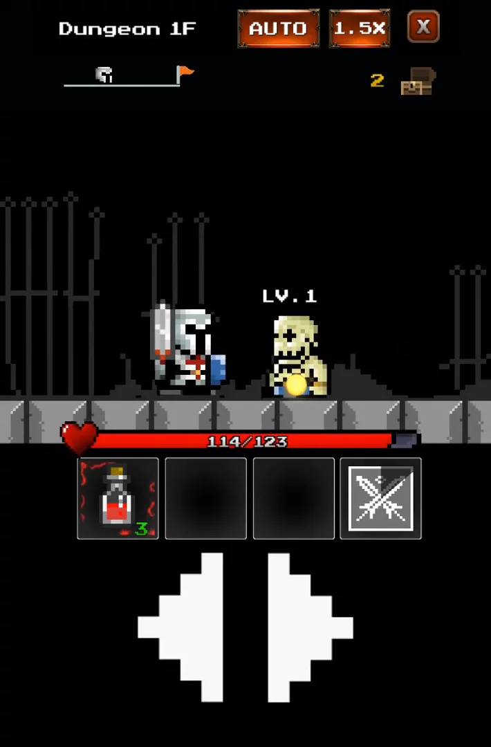 Изображение игры: Dungeon X Pixel Hero
