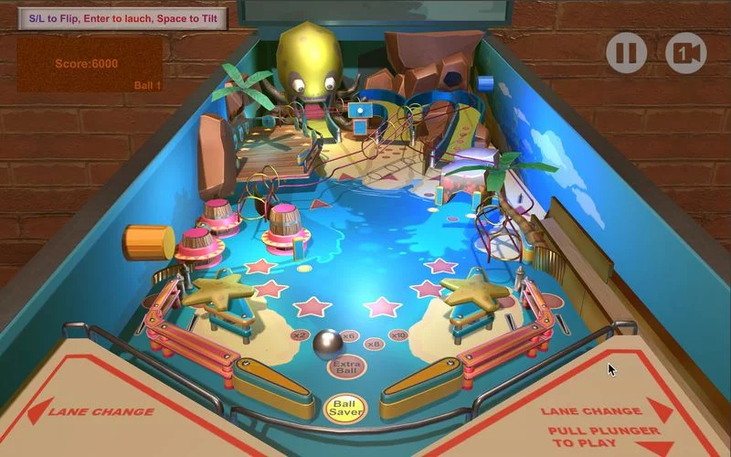 Изображение игры: Pinball Frenzy 3D