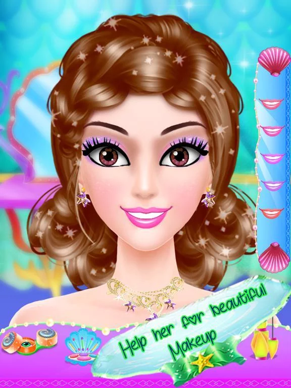 Изображение игры: Mermaid Games - Makeover and Salon Game