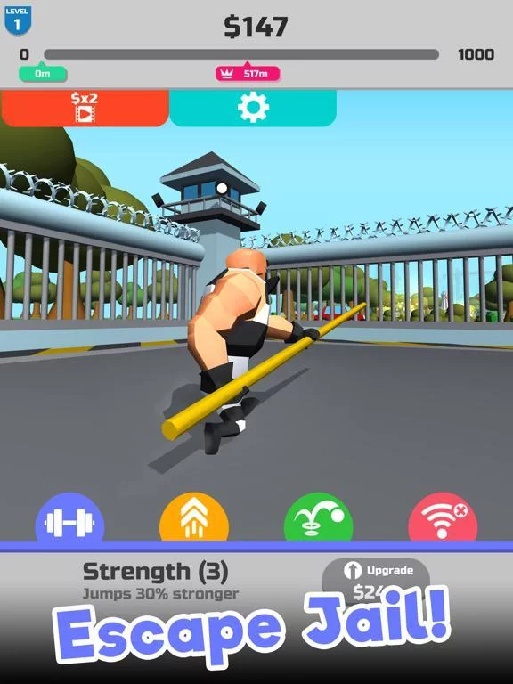 Изображение игры: Mr Pole Vault: Escape Plan