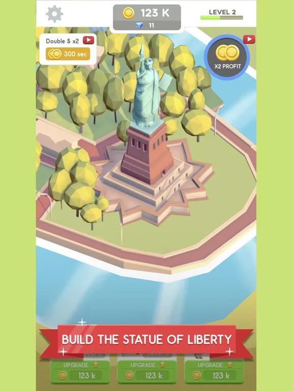 Изображение игры: Idle Landmark Tycoon