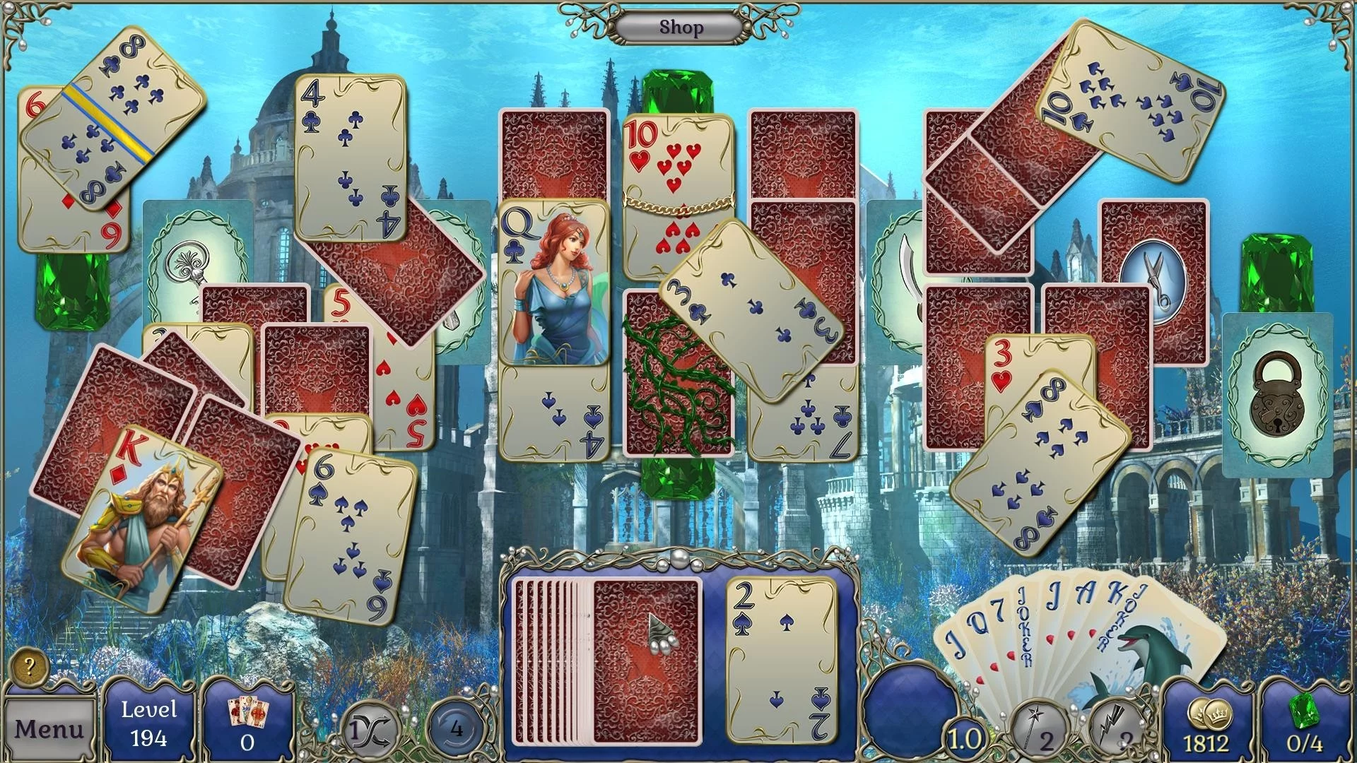 Изображение игры: Jewel Match Atlantis Solitaire - Collector's Edition