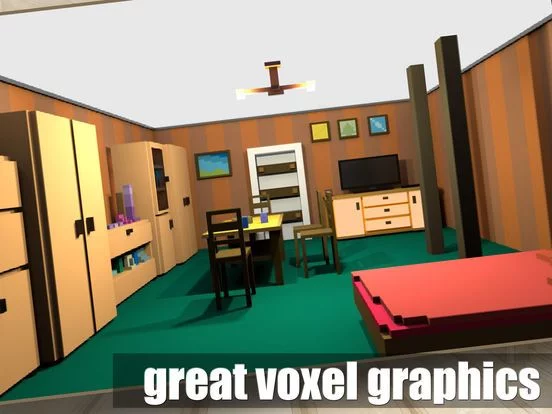 Изображение игры: Room escape in voxels