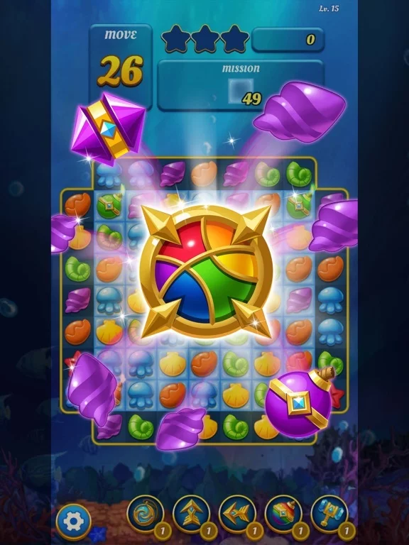 Изображение игры: Ocean Splash Match 3