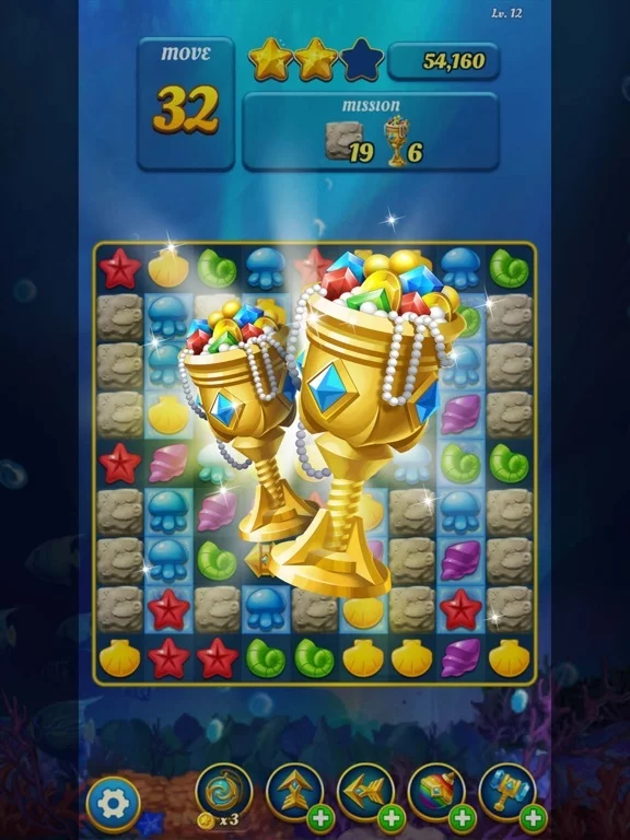 Изображение игры: Ocean Splash Match 3