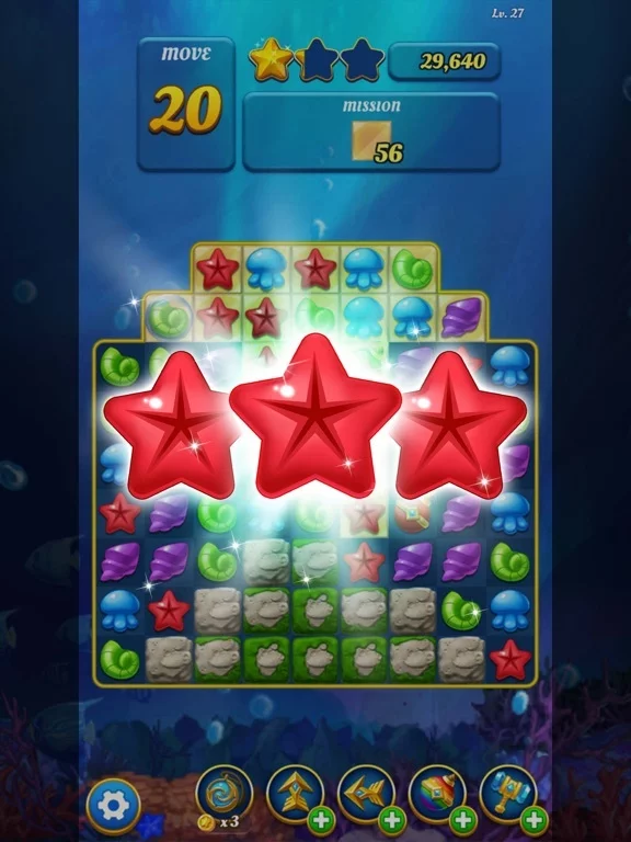 Изображение игры: Ocean Splash Match 3