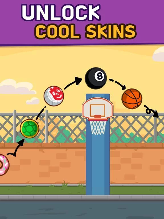 Изображение игры: Flying Hoops!