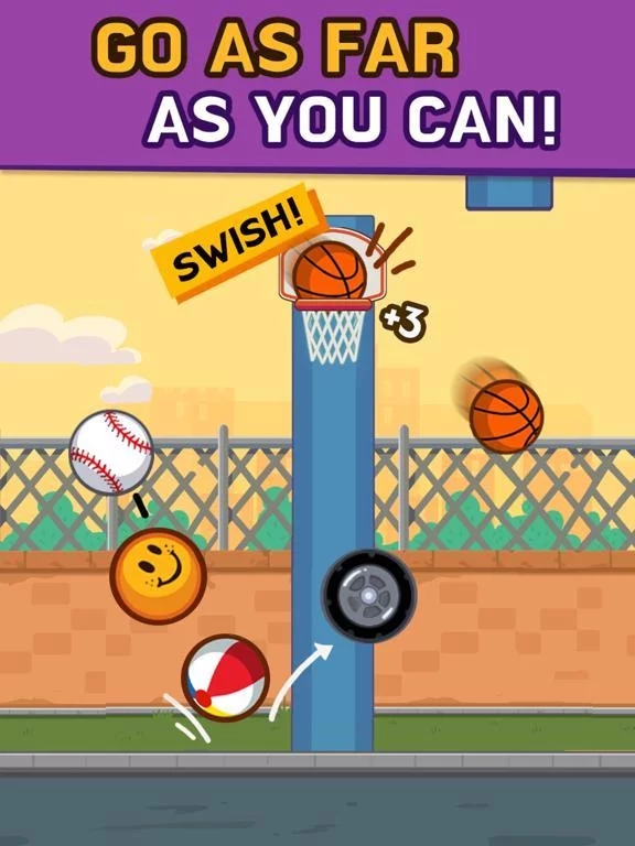 Изображение игры: Flying Hoops!