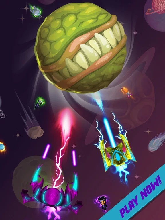 Изображение игры: Idle Planet: Space Tap Shooter