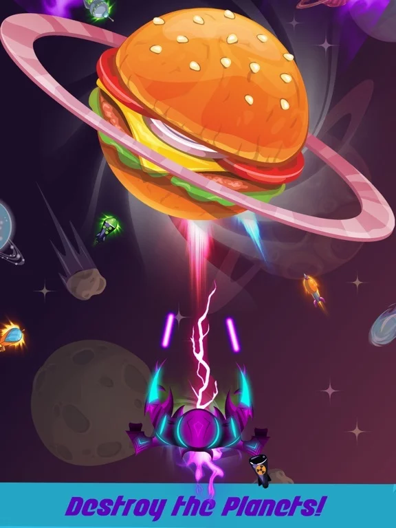 Изображение игры: Idle Planet: Space Tap Shooter