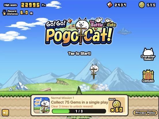 Изображение игры: Go! Go! Pogo Cat