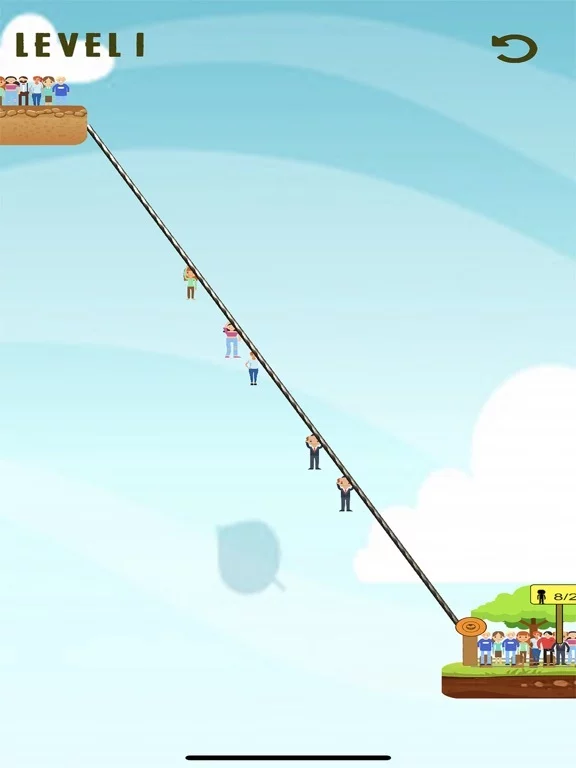 Изображение игры: Rope ZipLine !