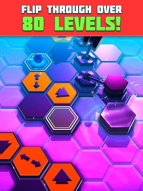 Изображение игры: Hexaflip: The Action Puzzler