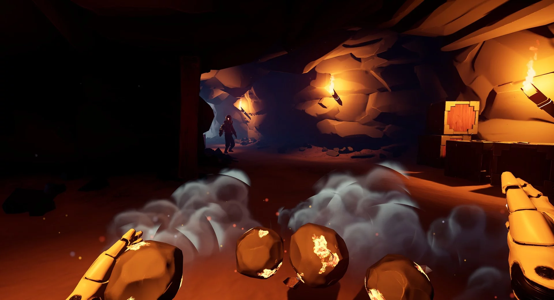 Изображение игры: Lodestone - The crazy cave adventures of mad Stony Tony and his encounter with the exploding rolling stones
