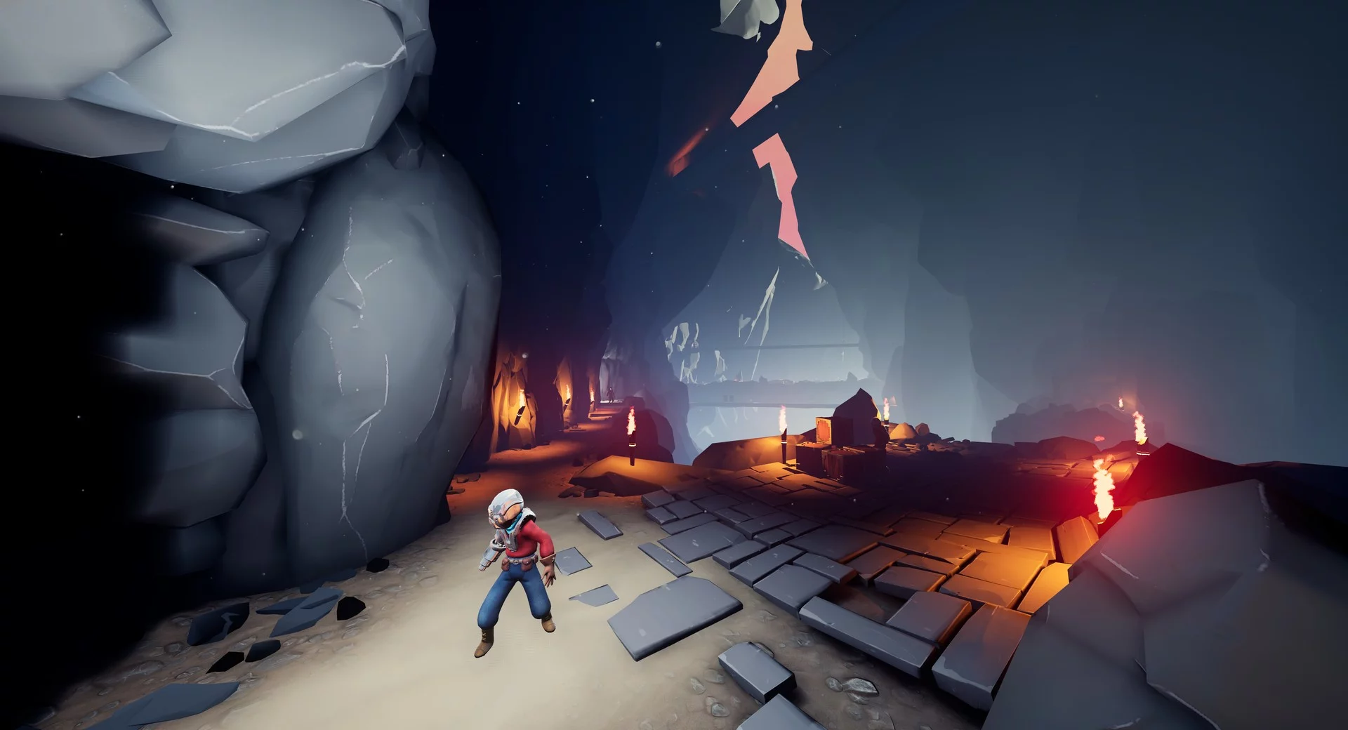 Изображение игры: Lodestone - The crazy cave adventures of mad Stony Tony and his encounter with the exploding rolling stones