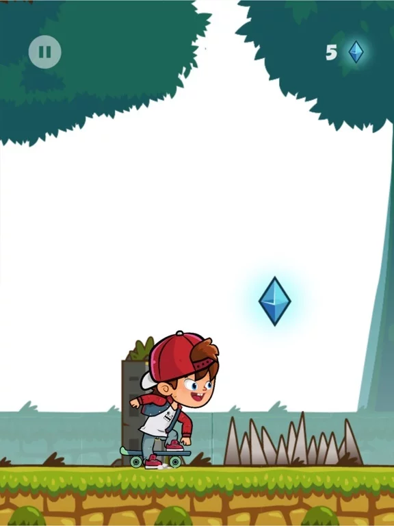 Изображение игры: Ben SkateBoy: Forest Hero Run