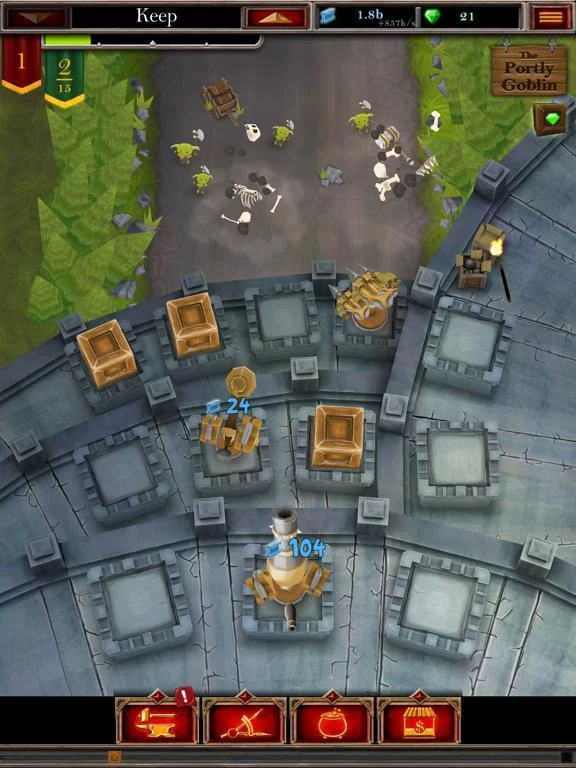 Изображение игры: Castle Fusion Idle Clicker