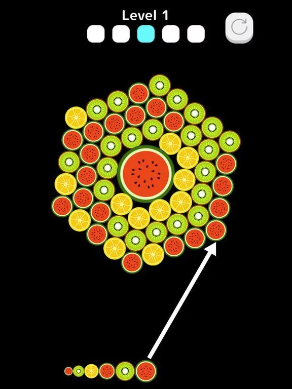 Изображение игры: FruitsBubble