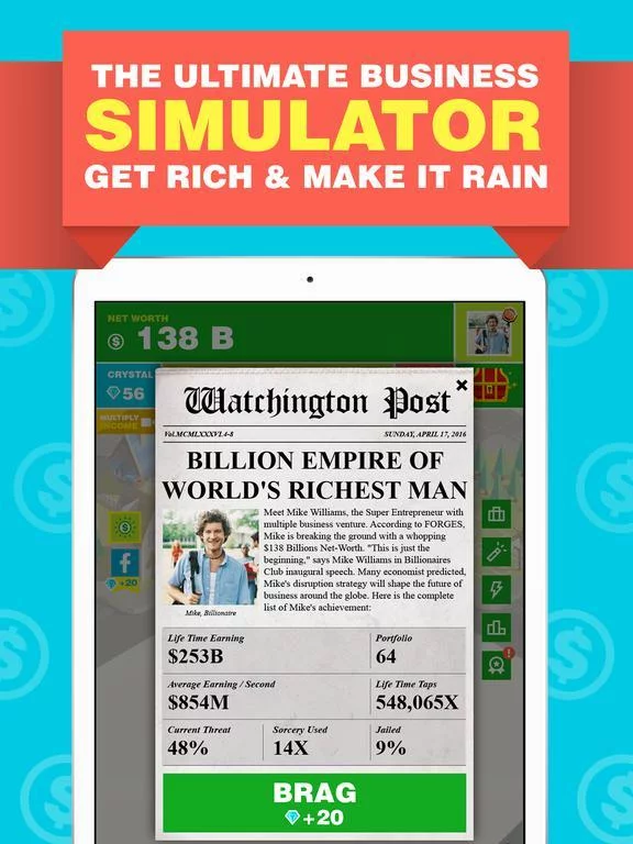Изображение игры: Billionaire Capitalist Tycoon