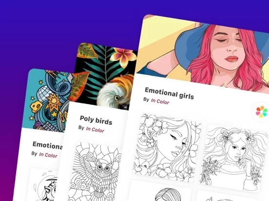 Изображение игры: inColor - Coloring & Drawing